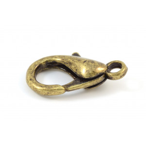 LOBSTER CLAW CLASP 24MM ANTIQUE BRASS